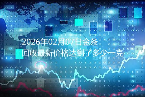 2026年02月07日金条回收最新价格达到了多少一克