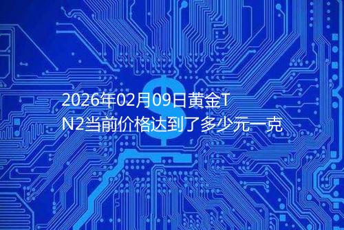 2026年02月09日黄金TN2当前价格达到了多少元一克