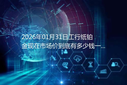 2026年01月31日工行纸铂金现在市场价到底有多少钱一克