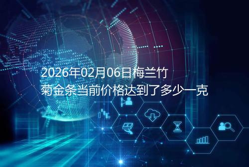 2026年02月06日梅兰竹菊金条当前价格达到了多少一克