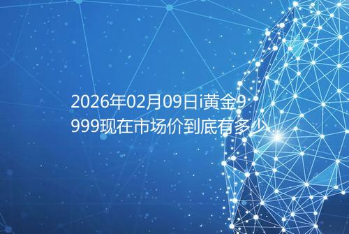 2026年02月09日i黄金9999现在市场价到底有多少元一克