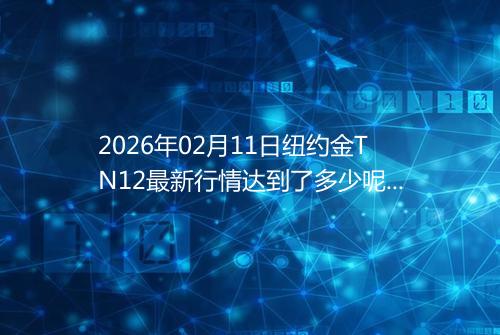 2026年02月11日纽约金TN12最新行情达到了多少呢元一克
