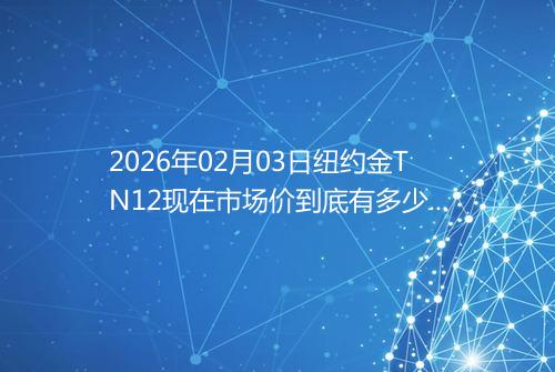 2026年02月03日纽约金TN12现在市场价到底有多少一克