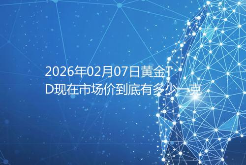 2026年02月07日黄金TD现在市场价到底有多少一克