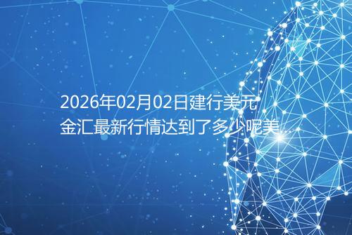 2026年02月02日建行美元金汇最新行情达到了多少呢美元一盎司