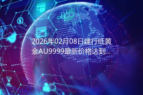 2026年02月08日建行纸黄金AU9999最新价格达到了多少一克