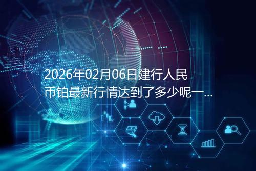 2026年02月06日建行人民币铂最新行情达到了多少呢一克