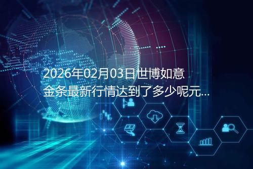 2026年02月03日世博如意金条最新行情达到了多少呢元一克