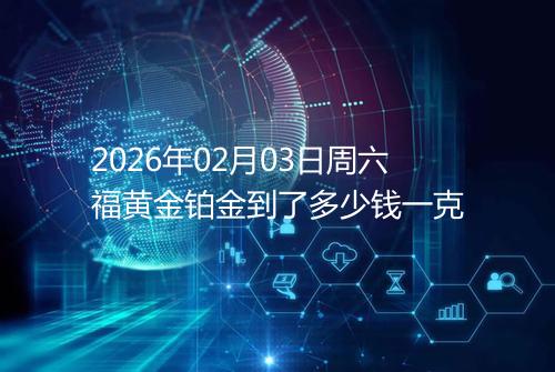 2026年02月03日周六福黄金铂金到了多少钱一克