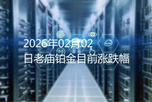 2026年02月02日老庙铂金目前涨跌幅