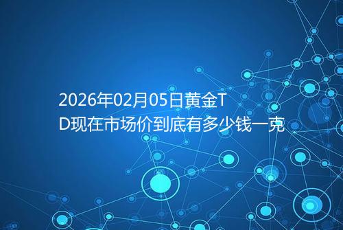 2026年02月05日黄金TD现在市场价到底有多少钱一克