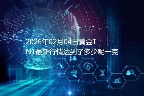 2026年02月04日黄金TN1最新行情达到了多少呢一克