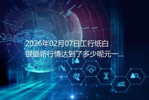2026年02月07日工行纸白银最新行情达到了多少呢元一克