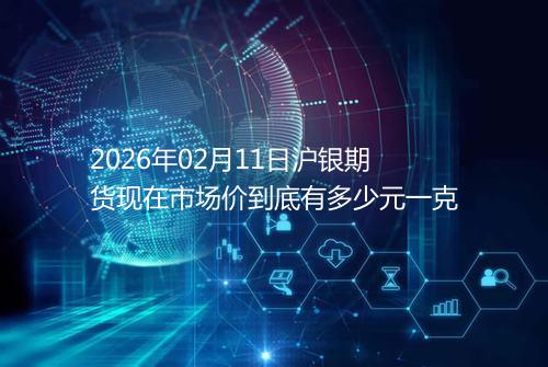 2026年02月11日沪银期货现在市场价到底有多少元一克