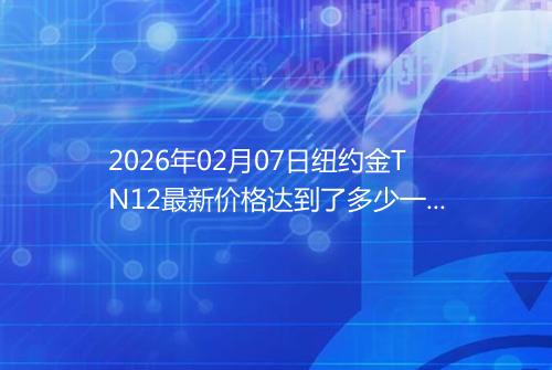 2026年02月07日纽约金TN12最新价格达到了多少一克