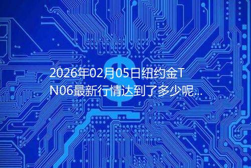 2026年02月05日纽约金TN06最新行情达到了多少呢元一克