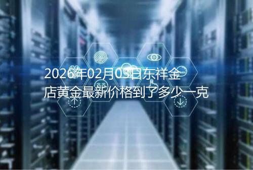 2026年02月03日东祥金店黄金最新价格到了多少一克