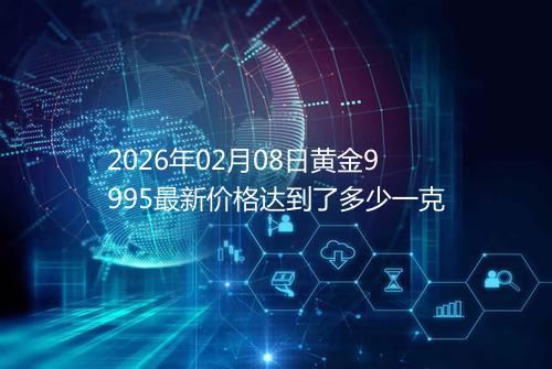 2026年02月08日黄金9995最新价格达到了多少一克