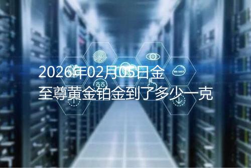 2026年02月05日金至尊黄金铂金到了多少一克