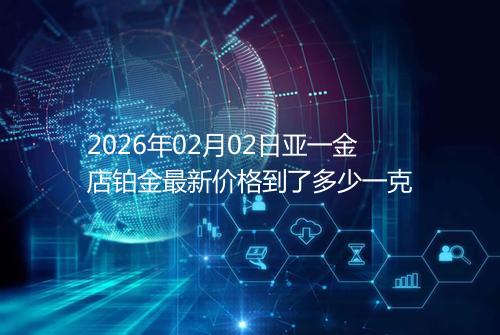 2026年02月02日亚一金店铂金最新价格到了多少一克