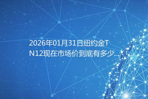 2026年01月31日纽约金TN12现在市场价到底有多少一克