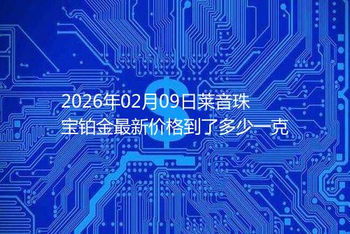2026年02月09日莱音珠宝铂金最新价格到了多少一克