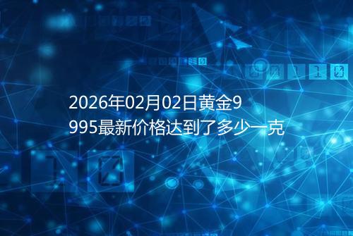 2026年02月02日黄金9995最新价格达到了多少一克