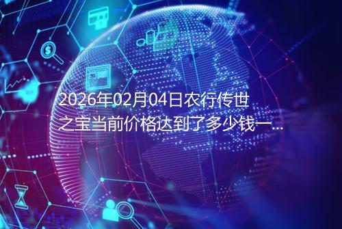 2026年02月04日农行传世之宝当前价格达到了多少钱一克