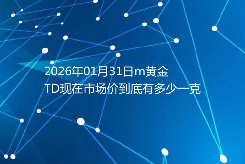 2026年01月31日m黄金TD现在市场价到底有多少一克