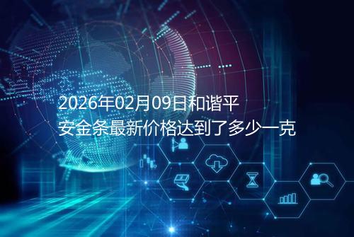 2026年02月09日和谐平安金条最新价格达到了多少一克