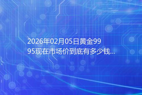 2026年02月05日黄金9995现在市场价到底有多少钱一克