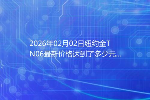 2026年02月02日纽约金TN06最新价格达到了多少元一克