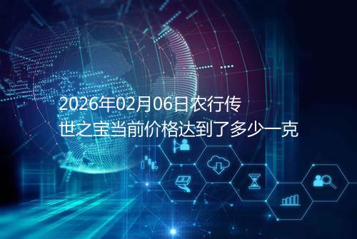 2026年02月06日农行传世之宝当前价格达到了多少一克