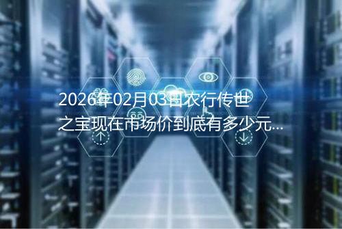 2026年02月03日农行传世之宝现在市场价到底有多少元一克
