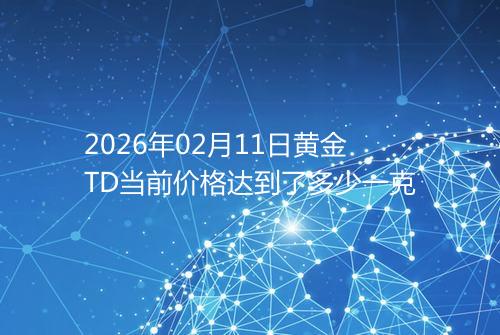 2026年02月11日黄金TD当前价格达到了多少一克