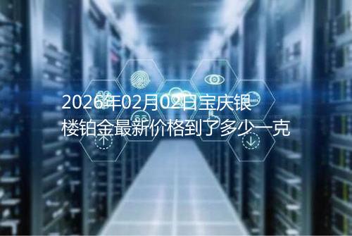 2026年02月02日宝庆银楼铂金最新价格到了多少一克
