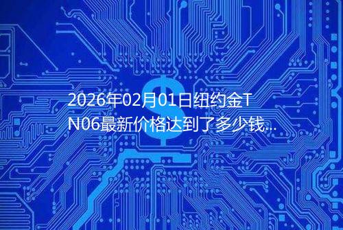 2026年02月01日纽约金TN06最新价格达到了多少钱一克