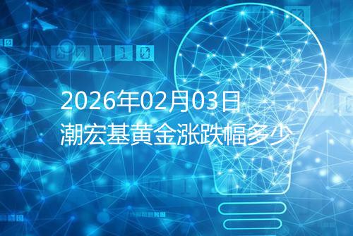 2026年02月03日潮宏基黄金涨跌幅多少