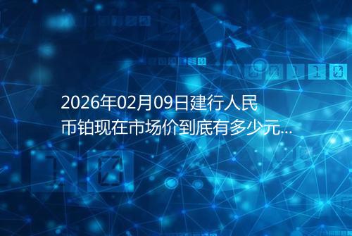2026年02月09日建行人民币铂现在市场价到底有多少元一克