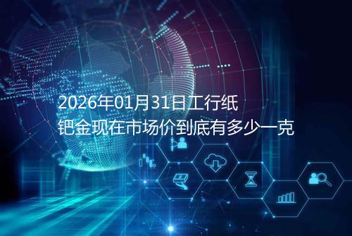2026年01月31日工行纸钯金现在市场价到底有多少一克