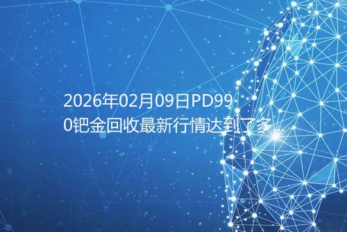 2026年02月09日PD990钯金回收最新行情达到了多少呢钱一克