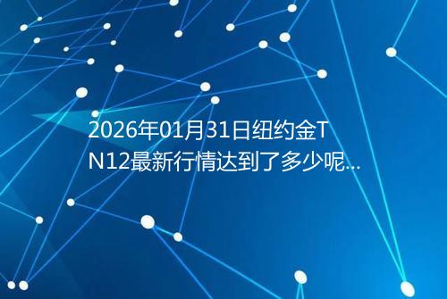 2026年01月31日纽约金TN12最新行情达到了多少呢一克