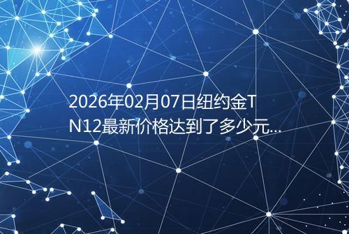 2026年02月07日纽约金TN12最新价格达到了多少元一克