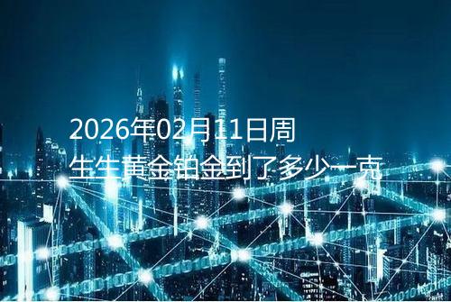 2026年02月11日周生生黄金铂金到了多少一克