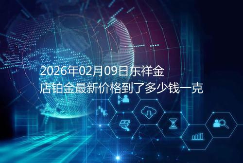 2026年02月09日东祥金店铂金最新价格到了多少钱一克