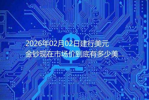 2026年02月02日建行美元金钞现在市场价到底有多少美元一盎司