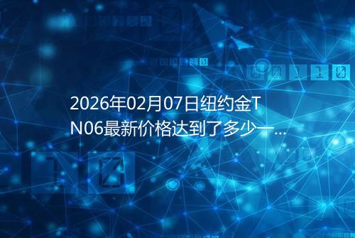 2026年02月07日纽约金TN06最新价格达到了多少一克