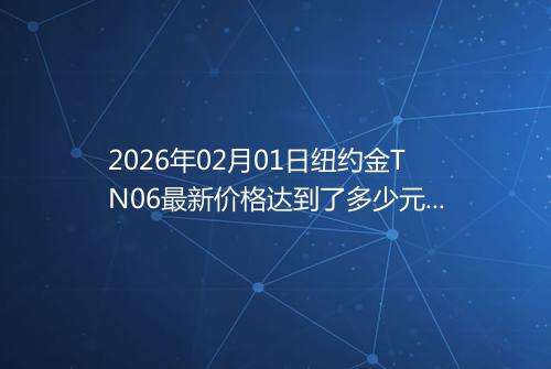 2026年02月01日纽约金TN06最新价格达到了多少元一克
